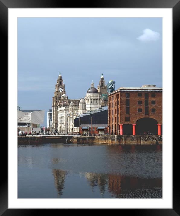 Liverpool Framed Mounted Print by Victor Burnside
