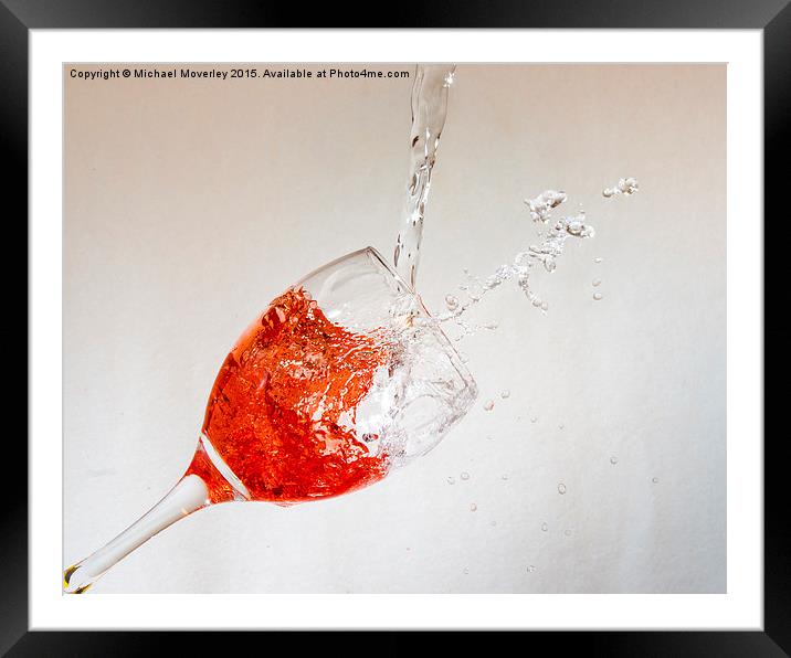  Wine Splash ! Framed Mounted Print by Michael Moverley