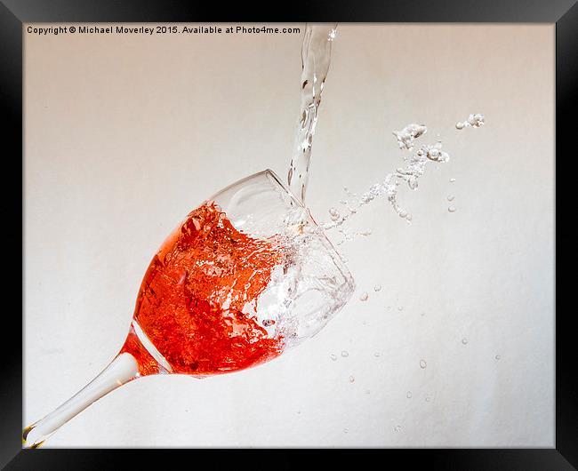  Wine Splash ! Framed Print by Michael Moverley