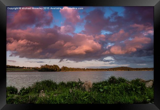  Sunset at Loch Skene Framed Print by Michael Moverley