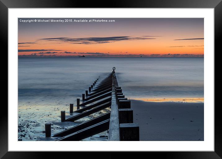  Sunrise Aberdeen Beach Framed Mounted Print by Michael Moverley