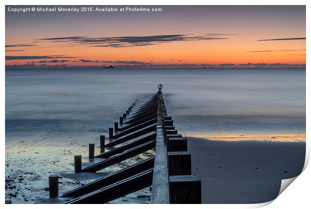  Sunrise Aberdeen Beach Print by Michael Moverley