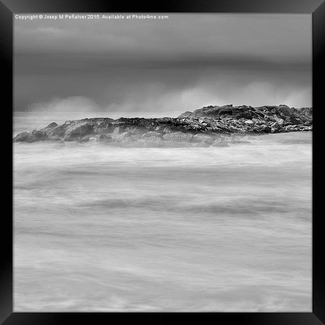 long exposure sea landscape Framed Print by Josep M Peñalver