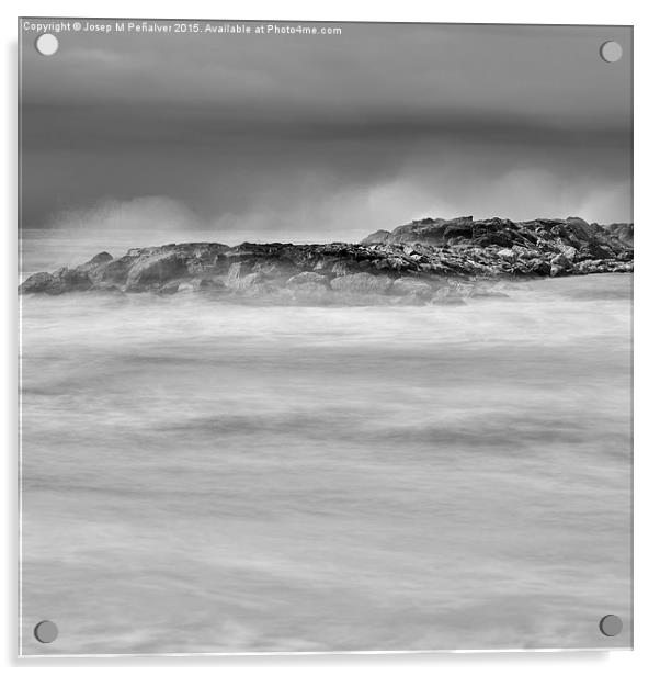 long exposure sea landscape Acrylic by Josep M Peñalver