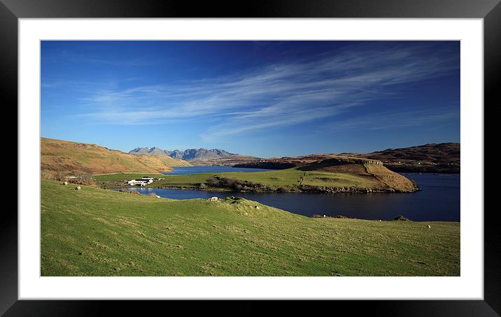 Gesto Bay and The Cuillins Framed Mounted Print by Maria Gaellman