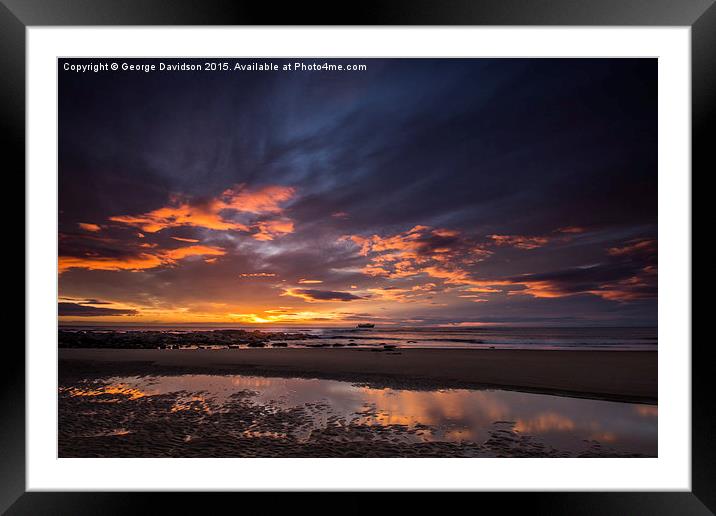  At Last, the Dawn Framed Mounted Print by George Davidson