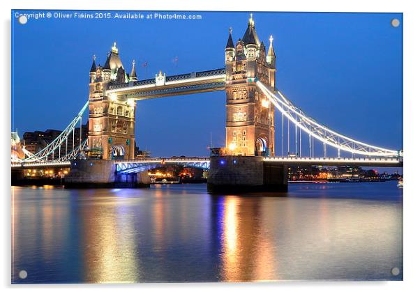  Tower Bridge  Acrylic by Oliver Firkins