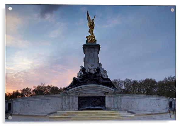  Victoria Memorial London Acrylic by Stephen Taylor