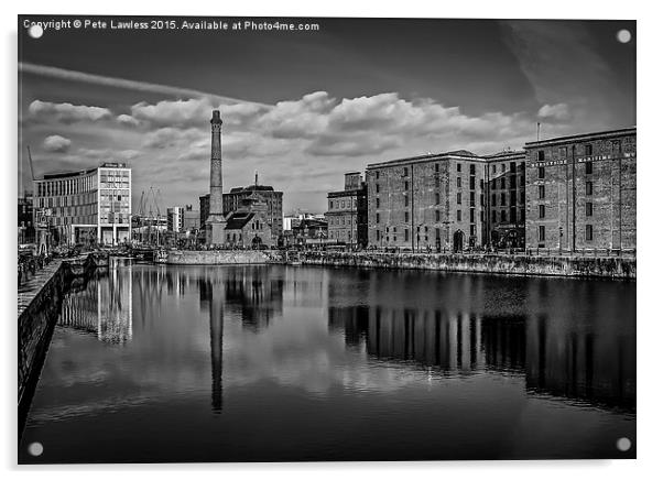  Liverpool - The Pumphouse Mono Acrylic by Pete Lawless