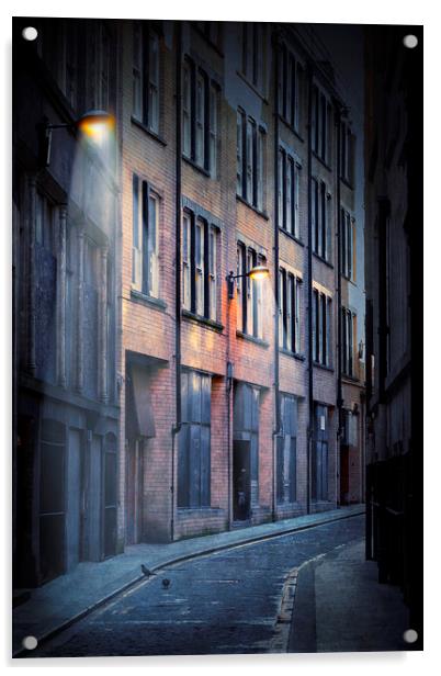 Empty Street Acrylic by Svetlana Sewell