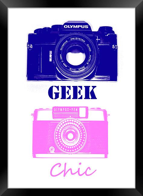 Camera Geek, Photo Chic  Framed Print by Chris Watson