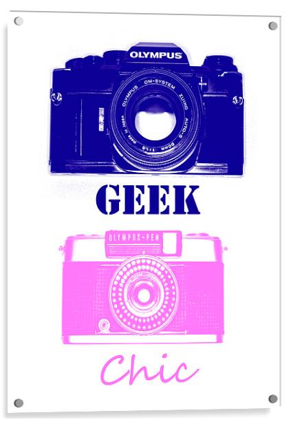 Camera Geek, Photo Chic  Acrylic by Chris Watson