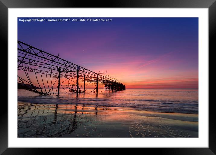  Caught In The Afterglow Framed Mounted Print by Wight Landscapes