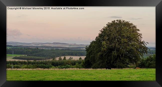  Sunset over Aberdeenshire Framed Print by Michael Moverley
