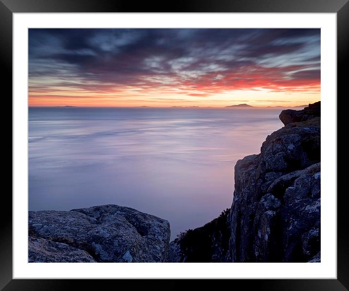 Fire in the sky Framed Mounted Print by Stephen Taylor