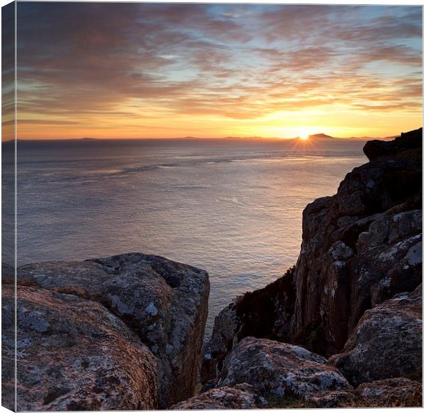 Sunset at Neist Point Canvas Print by Stephen Taylor