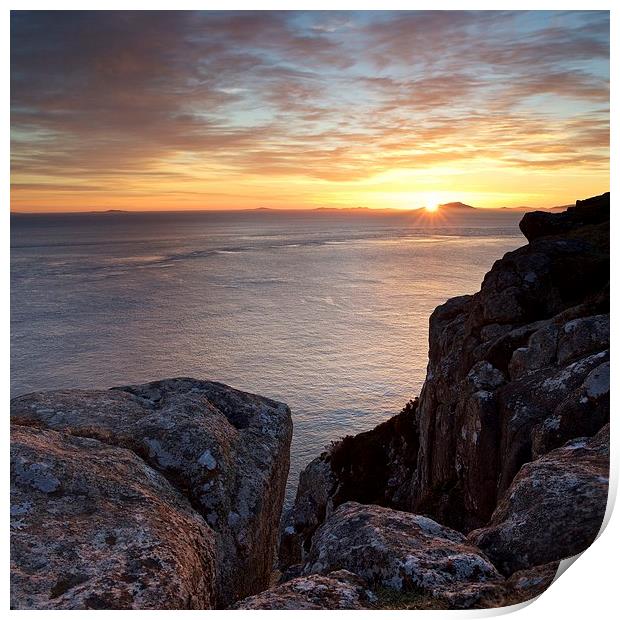  Sunset at Neist Point Print by Stephen Taylor