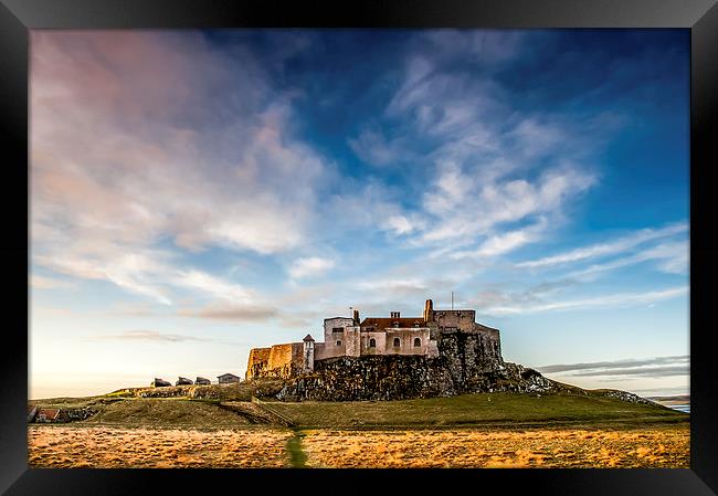 Lindisfarne Castle Northumberland Framed Print by Dave Hudspeth Landscape Photography