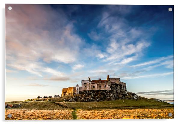 Lindisfarne Castle Northumberland Acrylic by Dave Hudspeth Landscape Photography