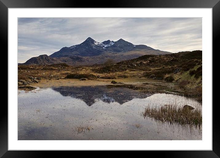 Sligachan reflections Framed Mounted Print by Stephen Taylor