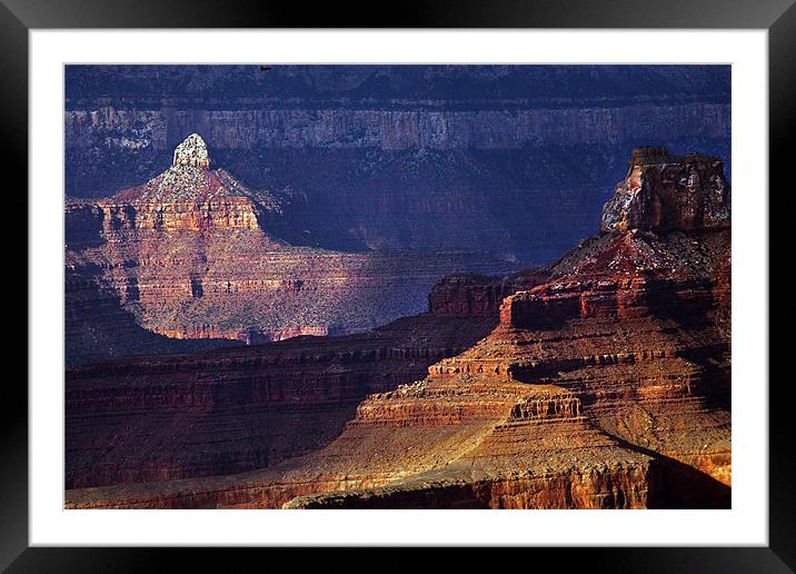 Canyon Light Framed Mounted Print by Mike Dawson