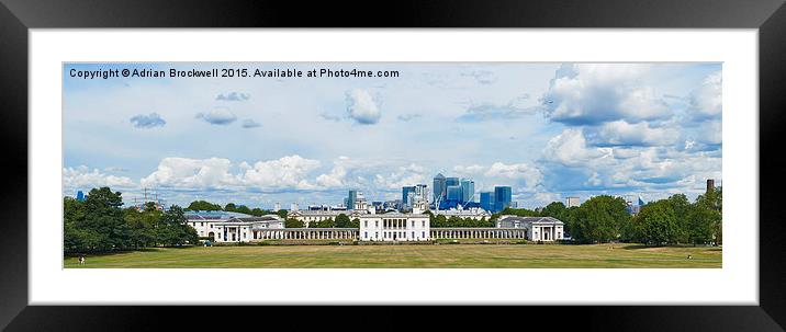 Greenwich Park Framed Mounted Print by Adrian Brockwell