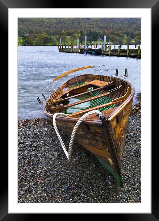 The Rowing Boat, Lake Windermere  Framed Mounted Print by Gilbert Hurree
