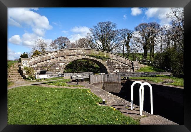 Lncaster Canal Lock Framed Print by Gary Kenyon