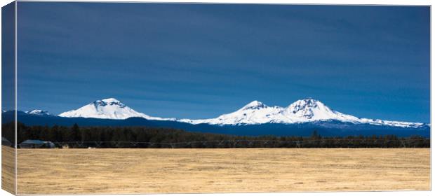  Three Sisters Panorama Canvas Print by Brent Olson