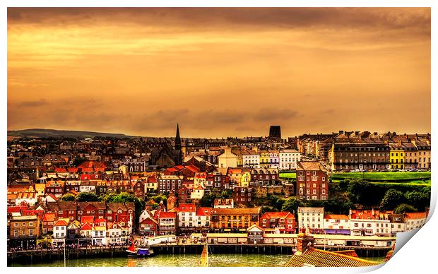 Whitby Colours Print by Svetlana Sewell