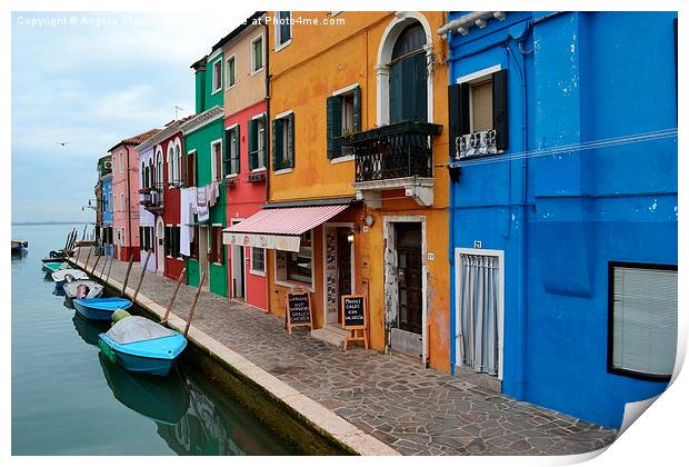  Burano in Venice, Italy. Print by Angela Starling