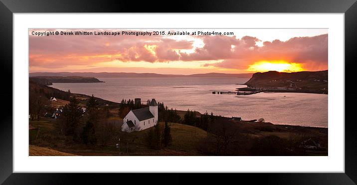  Loch Uig Sunset Framed Mounted Print by Derek Whitton
