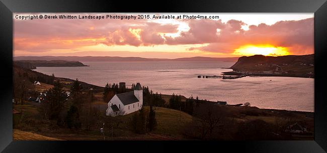  Loch Uig Sunset Framed Print by Derek Whitton