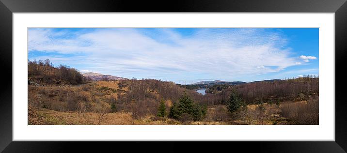 Dukes Pass Panorama. Framed Mounted Print by Tommy Dickson