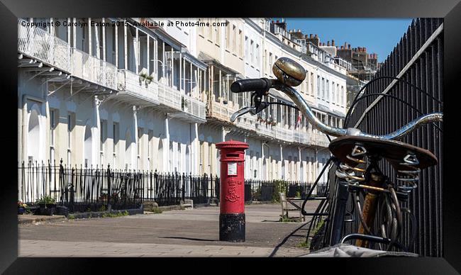  Royal York Crescent, Clifton, Bristol Framed Print by Carolyn Eaton