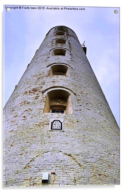  Wirral’s Leasowe Lighthouse Acrylic by Frank Irwin