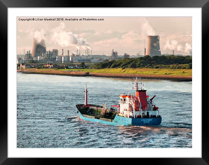  The Straitview Chemical Tanker  Framed Mounted Print by Lilian Marshall