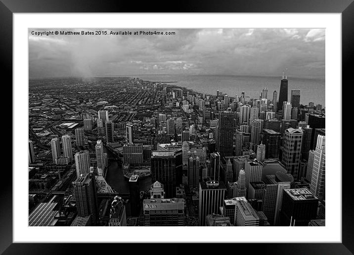  Willis tower view Framed Mounted Print by Matthew Bates