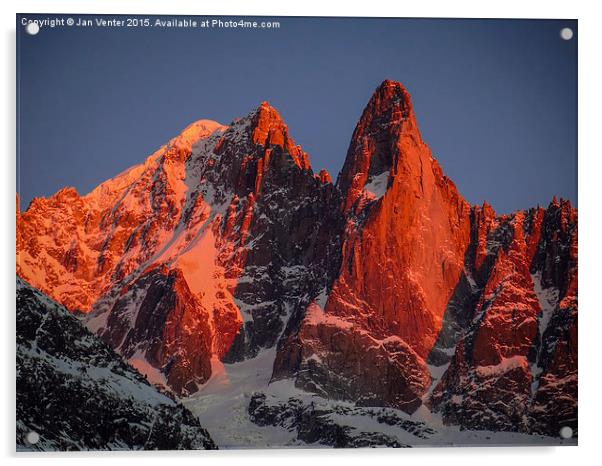   Aiguille des Drus Acrylic by Jan Venter