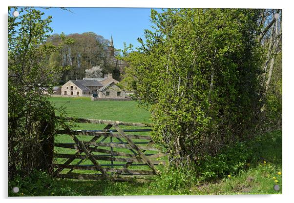 Countryside Views Lancashire Acrylic by Gary Kenyon