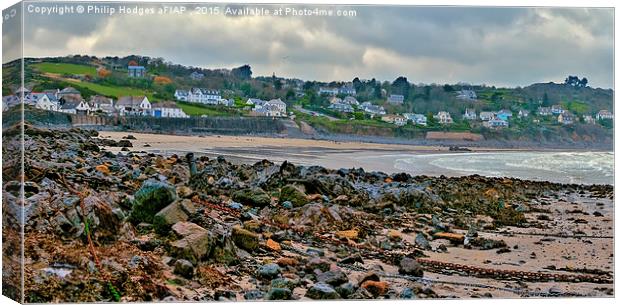 Low Tide , Coverack Bay  Canvas Print by Philip Hodges aFIAP ,