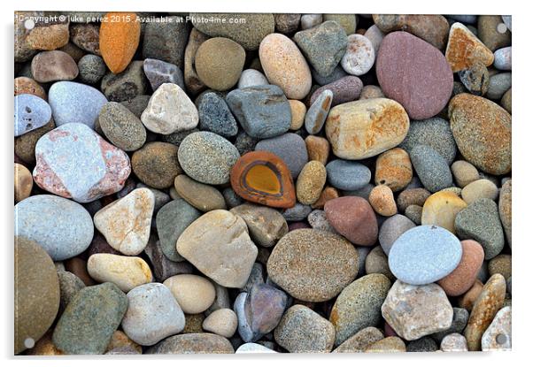  pebbles Acrylic by luke perez
