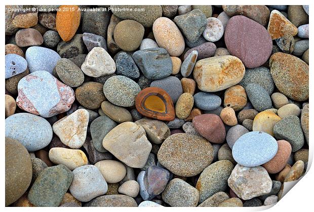  pebbles Print by luke perez