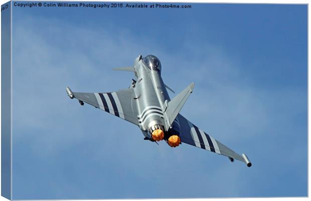  Afterburners On - Eurofighter Typhoon Canvas Print by Colin Williams Photography
