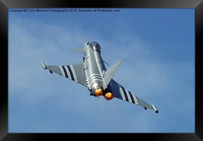  Afterburners On - Eurofighter Typhoon Framed Print by Colin Williams Photography