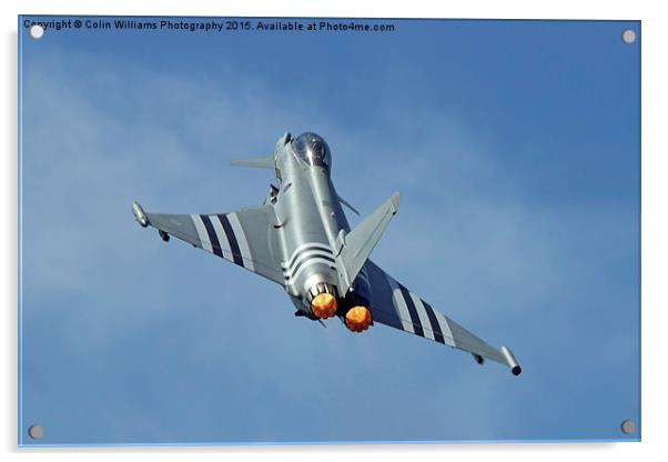  Afterburners On - Eurofighter Typhoon Acrylic by Colin Williams Photography