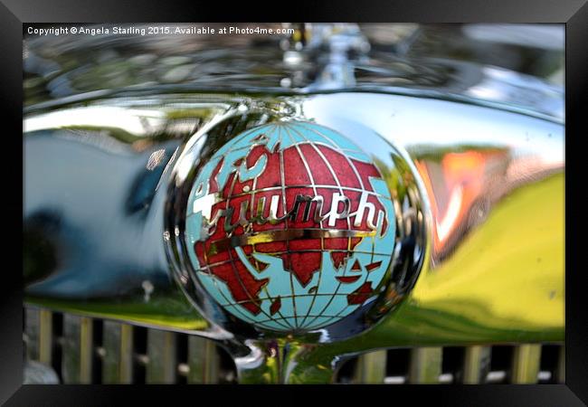  Triumph Roadster Framed Print by Angela Starling