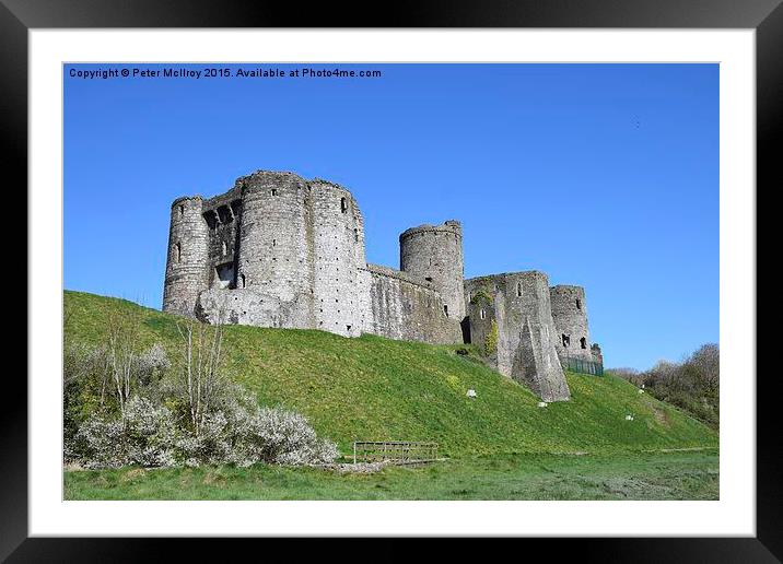  Kidwelly Castle Framed Mounted Print by Peter McIlroy