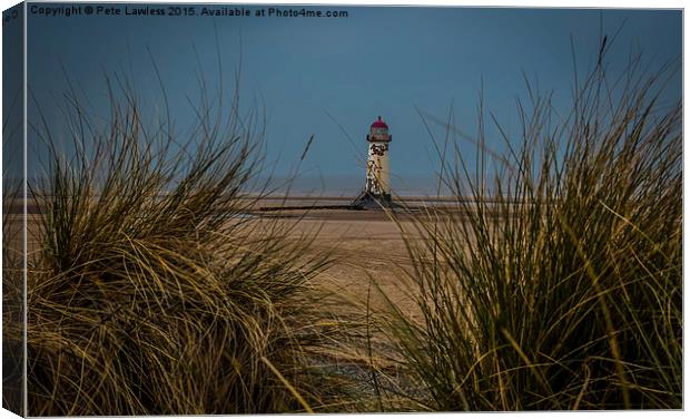  Through The Dunes Canvas Print by Pete Lawless