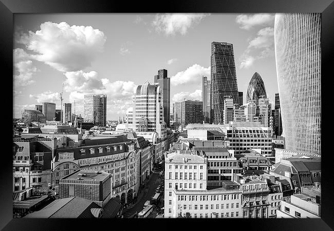  London City Skyline Framed Print by Adam Payne